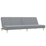 vidaXL Set de canapele, 2 piese, gri deschis, material textil vidaXL Set de canapele, 2 piese, gri deschis, material textil