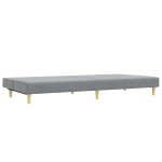 vidaXL Set de canapele, 2 piese, gri deschis, material textil vidaXL Set de canapele, 2 piese, gri deschis, material textil