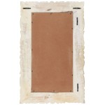 vidaXL Oglindă albă 80x50 cm, lemn masiv de mango