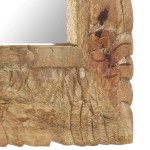 vidaXL Oglindă 50x50 cm, lemn masiv de mango