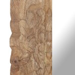 vidaXL Oglindă 50x50 cm, lemn masiv de mango