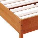 vidaXL Cadru de pat fără saltea, maro ceruit 180x200 cm lemn masiv pin