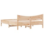 vidaXL Cadru de pat fără saltea, 150x200 cm, lemn masiv pin vidaXL Cadru de pat fără saltea, 150x200 cm, lemn masiv pin