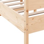vidaXL Cadru de pat fără saltea, 135x190 cm, lemn masiv de pin
