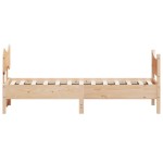 vidaXL Cadru de pat fără saltea, 75x190 cm, lemn masiv de pin