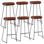 VidaXL Set de bar, 7 piese, lemn masiv de mango și metal VidaXL Set de bar, 7 piese, lemn masiv de mango și metal