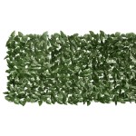 vidaXL Paravan intimitate de balcon din frunze verde închis 600x75 cm