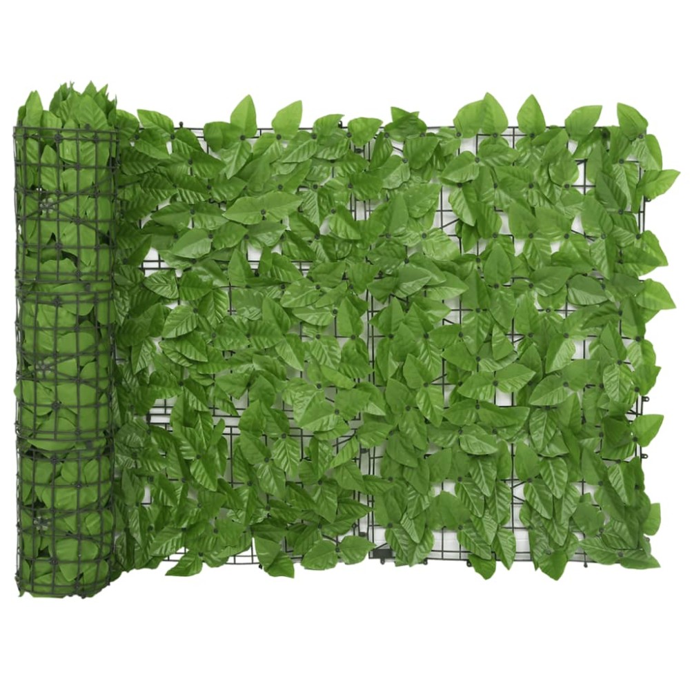 vidaXL Paravan intimitate de balcon din frunze verde 600x75 cm