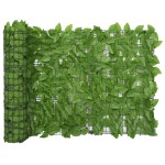 vidaXL Paravan intimitate de balcon din frunze verde 600x75 cm