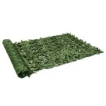 vidaXL Paravan intimitate de balcon din frunze verde închis 300x150 cm