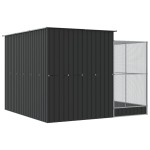 vidaXL Voliera de păsări cu extensie, argintiu, 290x303x216 cm, oțel vidaXL Voliera de păsări cu extensie, argintiu, 290x303x216 cm, oțel