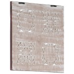 vidaXL Panouri perete sculptate manual, maro/alb, 40x40x1,5 cm, MDF vidaXL Panouri perete sculptate manual, maro/alb, 40x40x1,5 cm, MDF