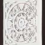 vidaXL Panouri perete sculptate manual, maro/alb, 40x40x1,5 cm, MDF vidaXL Panouri perete sculptate manual, maro/alb, 40x40x1,5 cm, MDF