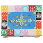 vidaXL Noptieră pictată manual, 40x30x50 cm, lemn masiv mango