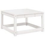 vidaXL Set mobilier relaxare de grădină, 4 piese, alb, lemn masiv pin