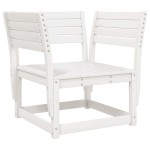 vidaXL Set mobilier relaxare de grădină 5 piese alb lemn masiv de pin vidaXL Set mobilier relaxare de grădină 5 piese alb lemn masiv de pin