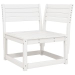 vidaXL Set mobilier relaxare de grădină 5 piese alb lemn masiv de pin vidaXL Set mobilier relaxare de grădină 5 piese alb lemn masiv de pin