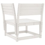 vidaXL Set mobilier relaxare de grădină 5 piese alb lemn masiv de pin vidaXL Set mobilier relaxare de grădină 5 piese alb lemn masiv de pin