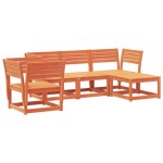 vidaXL Set mobilier pentru grădină 4 piese,maro ceruit, lemn masiv pin vidaXL Set mobilier pentru grădină 4 piese,maro ceruit, lemn masiv pin