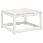 vidaXL Set mobilier relaxare grădină, 8 piese, alb, lemn masiv de pin