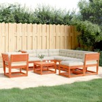 vidaXL Set mobilier de grădină cu perne, 8 piese, lemn masiv de pin vidaXL Set mobilier de grădină cu perne, 8 piese, lemn masiv de pin