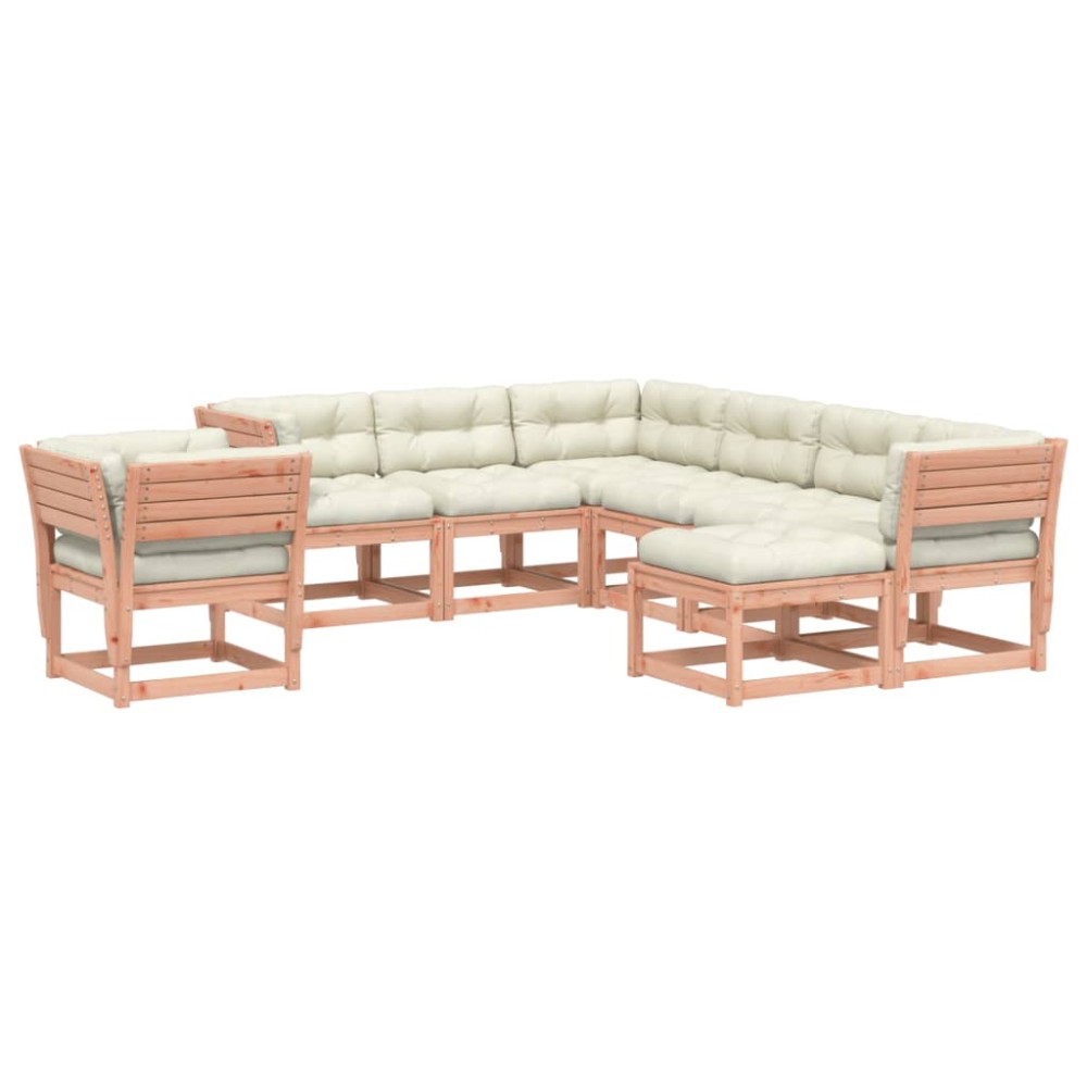 vidaXL Set mobilier de grădină cu perne, 8 piese, lemn masiv douglas