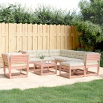 vidaXL Set mobilier de grădină cu perne, 8 piese, lemn masiv douglas vidaXL Set mobilier de grădină cu perne, 8 piese, lemn masiv douglas