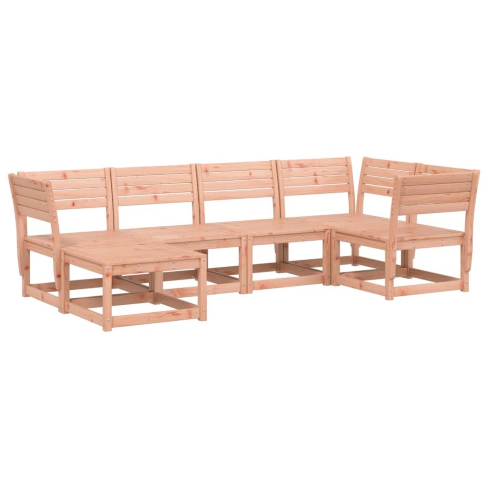 vidaXL Set canapea de grădină, 6 piese, lemn masiv Douglas