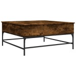 vidaXL Măsuță de cafea stejar fumuriu 95x95x45 cm lemn prelucrat/metal vidaXL Măsuță de cafea stejar fumuriu 95x95x45 cm lemn prelucrat/metal