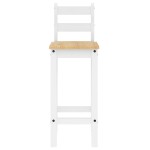 vidaXL Set mobilier de bar, 5 piese, alb, lemn masiv de pin vidaXL Set mobilier de bar, 5 piese, alb, lemn masiv de pin