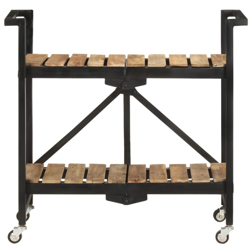 vidaXL Cărucior de bucătărie, 87x36x81 cm, lemn masiv de mango