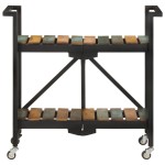 vidaXL Cărucior de bucătărie, 87x36x81 cm, lemn masiv reciclat vidaXL Cărucior de bucătărie, 87x36x81 cm, lemn masiv reciclat