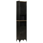 vidaXL Set mobilier de baie, 5 piese, fier și lemn masiv de mango