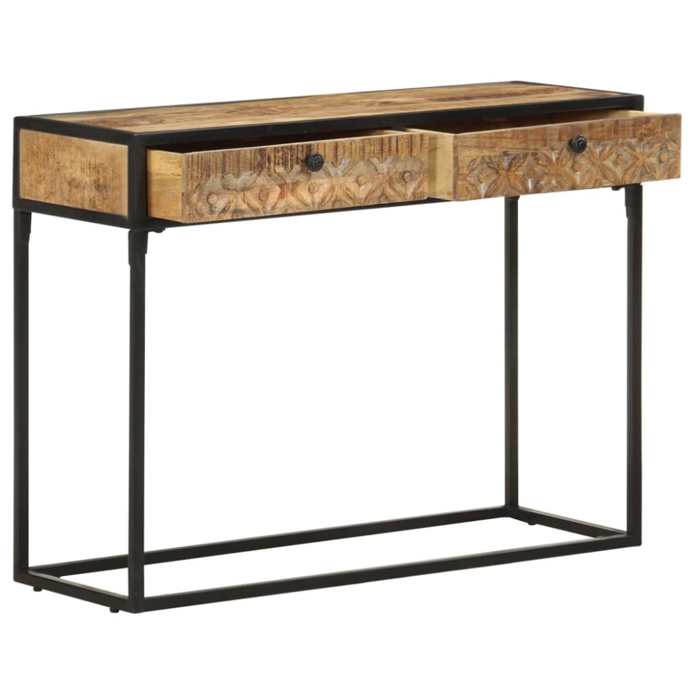 vidaXL Masă consolă, 100x35x75 cm, lemn masiv de mango
