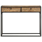vidaXL Masă consolă, 100x35x75 cm, lemn masiv de mango vidaXL Masă consolă, 100x35x75 cm, lemn masiv de mango