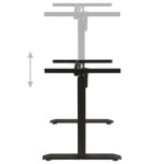 vidaXL Cadru de birou electric motorizat, înălțime reglabilă, negru vidaXL Cadru de birou electric motorizat, înălțime reglabilă, negru