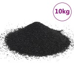 vidaXL Nisip de acvariu, 10 kg, negru, 0,2-2 mm