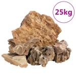 vidaXL Pietre dragon, 25 kg, maro, 5-30 cm vidaXL Pietre dragon, 25 kg, maro, 5-30 cm