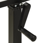 vidaXL Cadru de birou cu înălțime reglabilă manual, manivelă, negru vidaXL Cadru de birou cu înălțime reglabilă manual, manivelă, negru