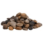 vidaXL Pietricele lustruite, 25 kg, culori mixte, 2-5 cm