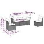 vidaXL Set canapele de grădină cu perne, 5 piese gri deschis poliratan vidaXL Set canapele de grădină cu perne, 5 piese gri deschis poliratan