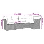 vidaXL Set canapele de grădină cu perne, 5 piese, bej, poliratan vidaXL Set canapele de grădină cu perne, 5 piese, bej, poliratan