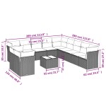 vidaXL Set canapele de grădină cu perne, 12 piese, bej, poliratan vidaXL Set canapele de grădină cu perne, 12 piese, bej, poliratan