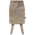 vidaXL Comodă TV, gri, 130x35x51 cm, lemn masiv de mango nefinisat vidaXL Comodă TV, gri, 130x35x51 cm, lemn masiv de mango nefinisat