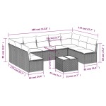 vidaXL Set canapele de grădină cu perne 10 piese gri deschis poliratan vidaXL Set canapele de grădină cu perne 10 piese gri deschis poliratan