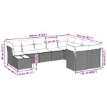 vidaXL Set canapele de grădină cu perne 10 piese gri deschis poliratan vidaXL Set canapele de grădină cu perne 10 piese gri deschis poliratan