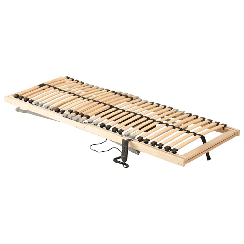 vidaXL Bază de pat electrică cu șipci, 28 șipci, 7 zone, 70 x 200 cm