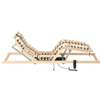 vidaXL Bază de pat electrică cu șipci, 28 șipci, 7 zone, 70 x 200 cm vidaXL Bază de pat electrică cu șipci, 28 șipci, 7 zone, 70 x 200 cm