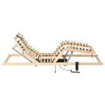 vidaXL Bază de pat electrică cu șipci, 28 șipci, 7 zone, 90 x 200 cm vidaXL Bază de pat electrică cu șipci, 28 șipci, 7 zone, 90 x 200 cm