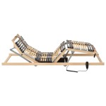 vidaXL Bază de pat electrică cu șipci, 42 șipci, 7 zone, 70 x 200 cm vidaXL Bază de pat electrică cu șipci, 42 șipci, 7 zone, 70 x 200 cm